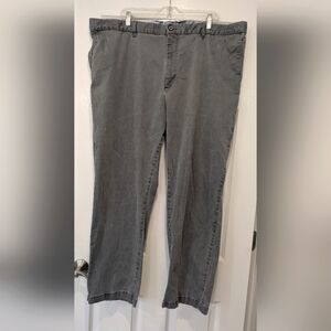 TOMMY BAHAMA Men’s Pants Big & Tall Gray Straight Leg Chino 48x30 Flat Front